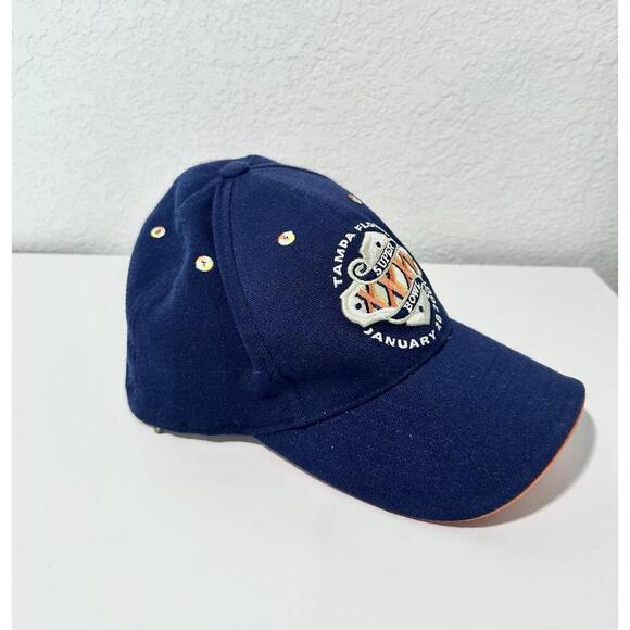 American Needle Navy Blue Vintage Superbowl Ballcap XXV Tampa Florida Size S/M - Picture 3 of 9